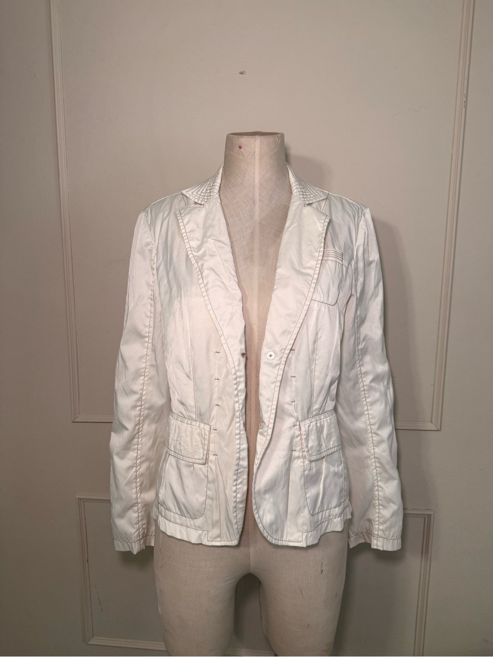 Millard Fillmore White Lightweight Jacket Size S